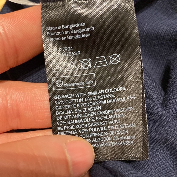 Girl’s Size 6-8 Cotton Baby Blue Cropped Cardigan & H&M Navy Henley Bundle - Picture 6 of 6